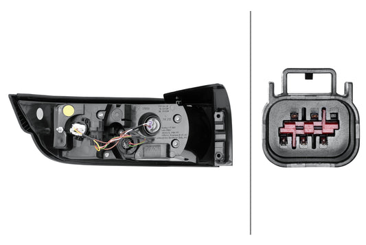 HELLA Rearlight - Hybrid - right - for e.g. Range Rover Evoque (L538) 2SK010563-221