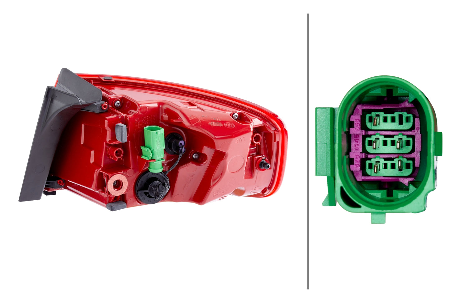 HELLA Rearlight - LED - Outer section - left - for e.g. Audi A4 (8K2, B8) 2SK010916-091