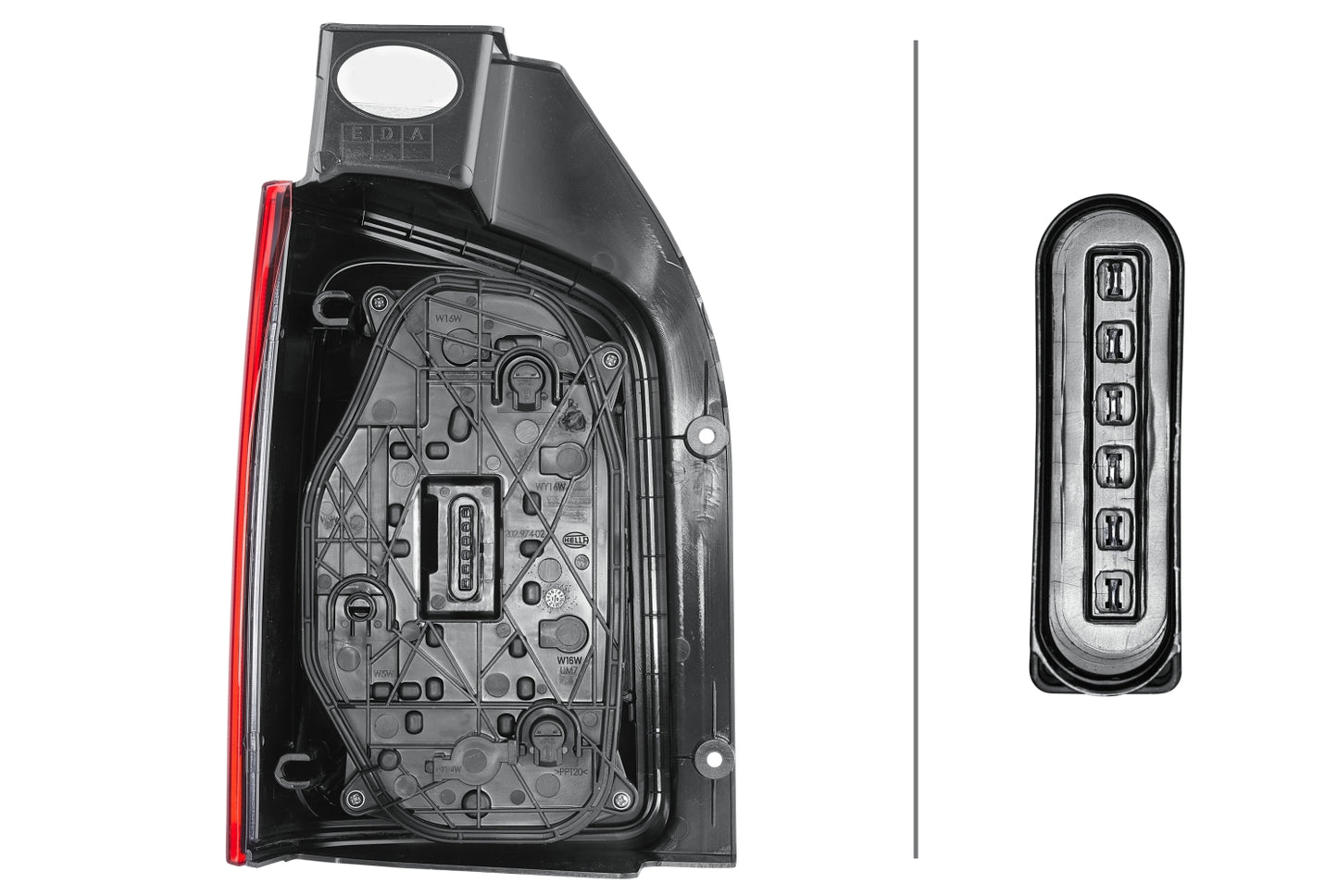 HELLA Rearlight - Halogen - right - for e.g. VW T6 Box (SGA, SGH, SHA, SHH) 2SK012338-041
