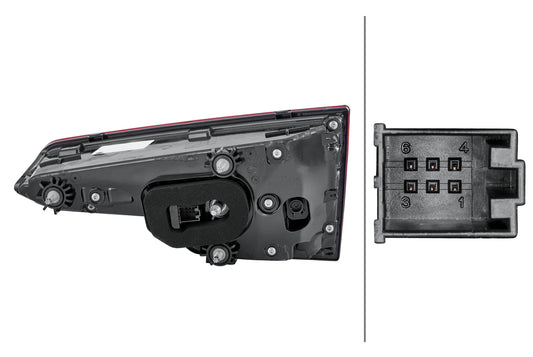 HELLA Rearlight - LED - Inner Section - left - for e.g. Audi A4 (8W2, 8WC, B9) 2SV012247-111