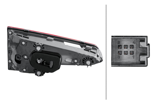 HELLA Rearlight - LED - Inner Section - right - for e.g. Audi A4 (8W2, 8WC, B9) 2SV012247-121