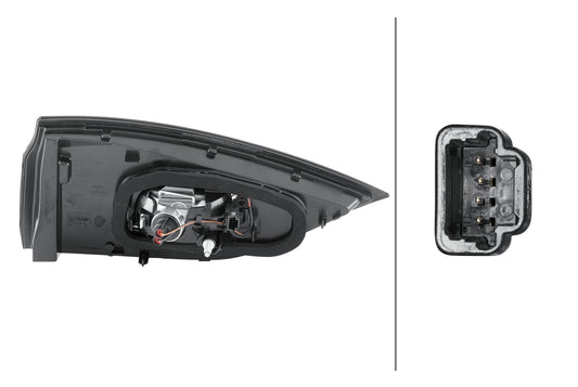 HELLA Rearlight - LED - Inner Section - right - for e.g. Renault Espace V (Jr_) 2TZ011662-041