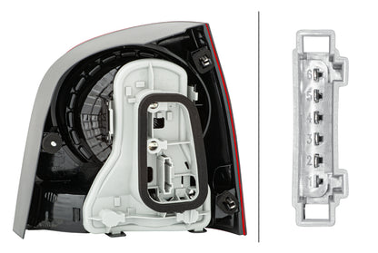 HELLA Rearlight - Bulb - left - for e.g. VW Polo (9N_) 2VA965303-071