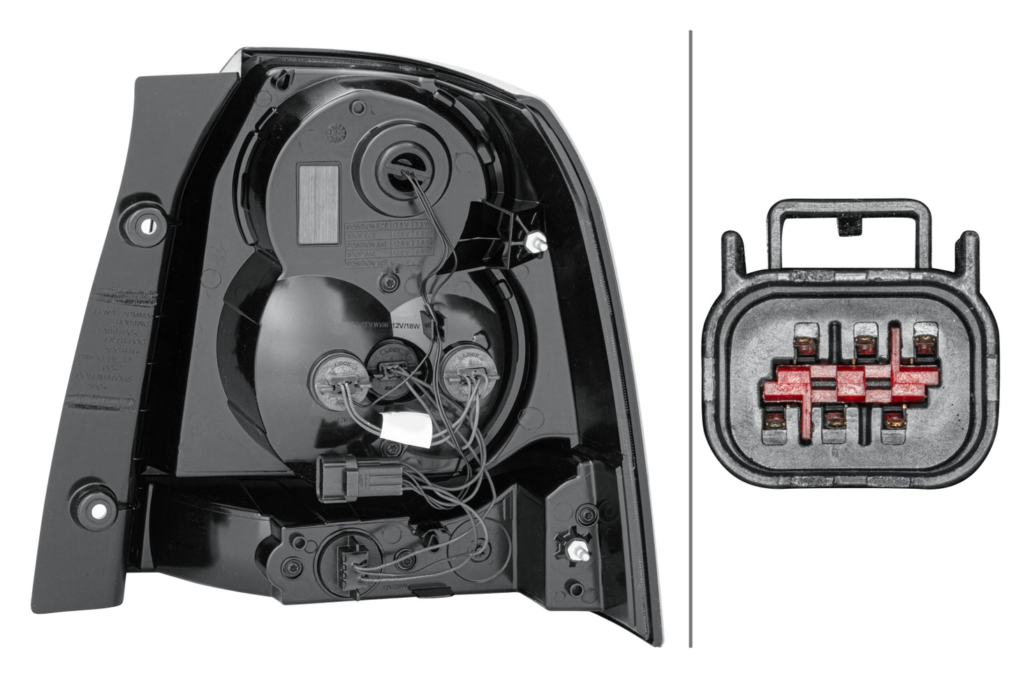 HELLA Rearlight - LED - left - for e.g. Land Rover Freelander 2 (L359) 2VP354814-011