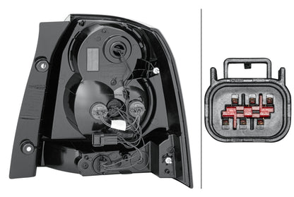 HELLA Rearlight - LED - left - for e.g. Land Rover Freelander 2 (L359) 2VP354814-011