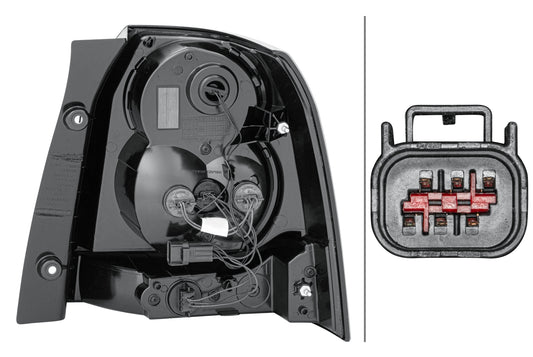 HELLA Rearlight - LED - left - for e.g. Land Rover Freelander 2 (L359) 2VP354814-011
