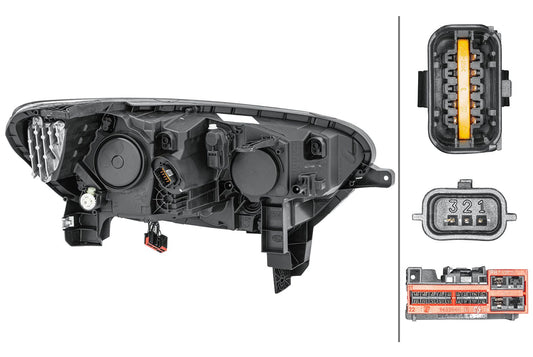 Hybrid-Headlight - left - for e.g. Renault Kadjar (HA_, HL_)