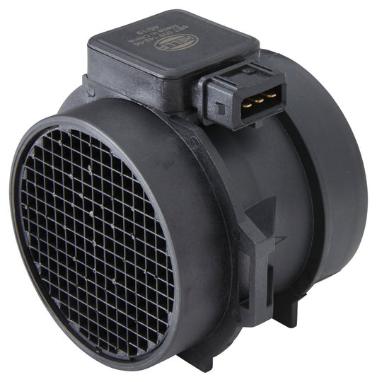 HELLA Mass Air Flow Sensor - 3-pin connector - Pipe-neck 8ET009142-051