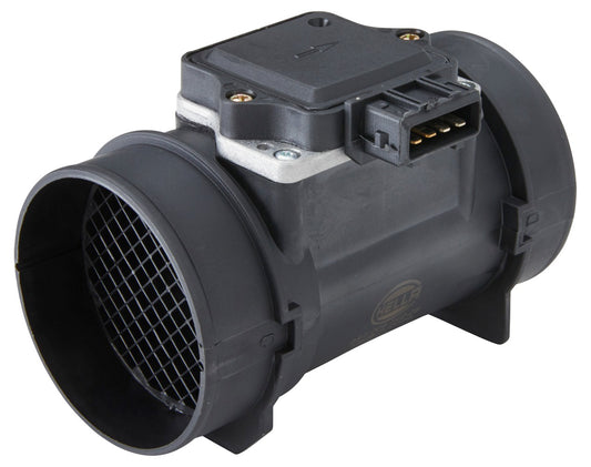 HELLA Mass Air Flow Sensor - 4-pin connector - Pipe-neck 8ET009142-081