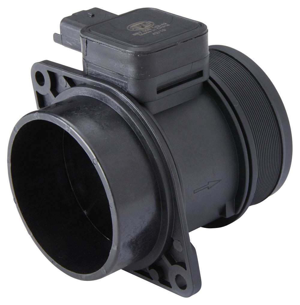 HELLA Mass Air Flow Sensor - 4-pin connector - Pipe-neck 8ET009142-421
