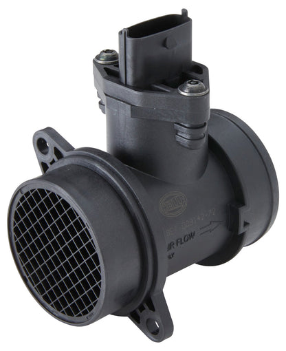 HELLA Mass Air Flow Sensor - 5-pin connector - Pipe-neck 8ET009142-721