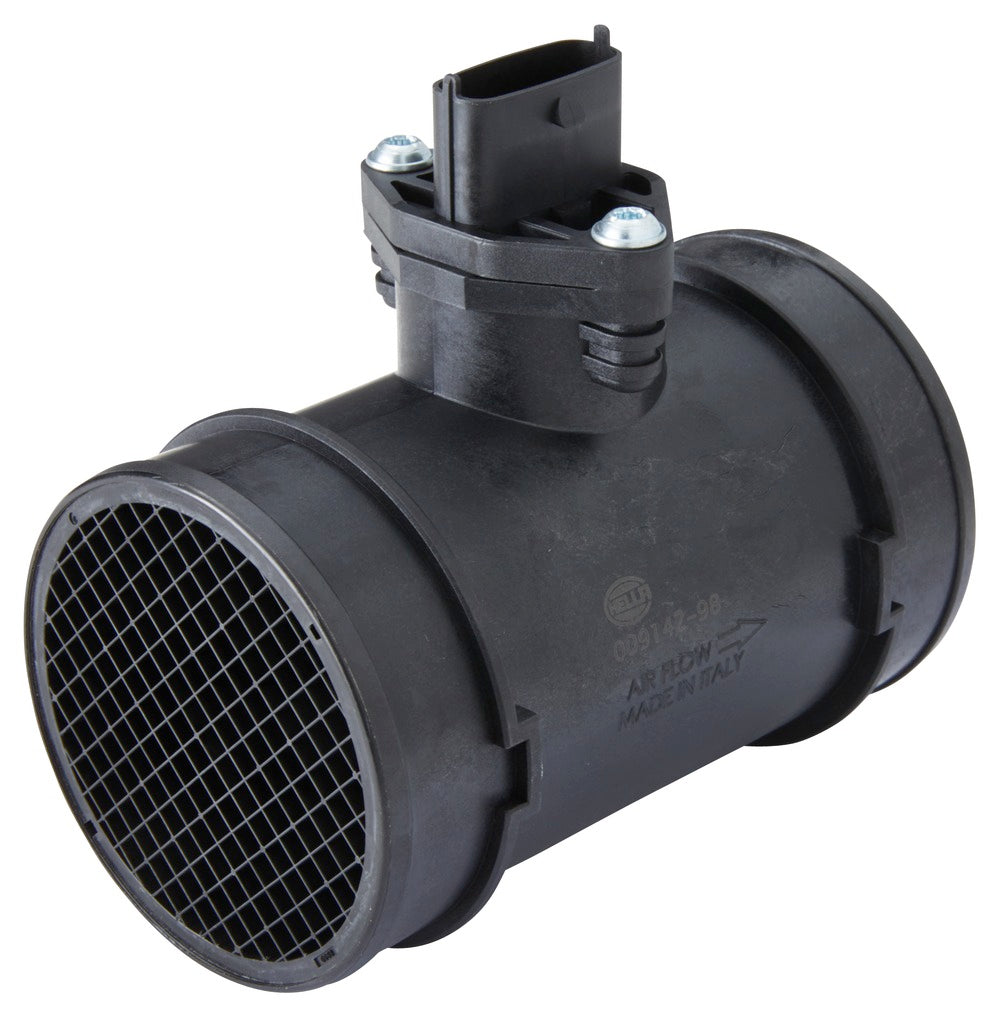 HELLA Mass Air Flow Sensor - 5-pin connector - Pipe-neck 8ET009142-981