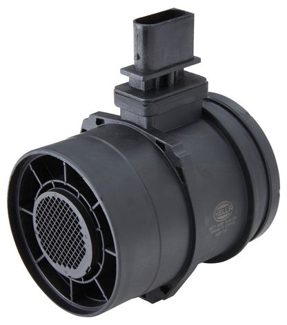 HELLA Mass Air Flow Sensor - 4-pin connector - Pipe-neck 8ET009149-381