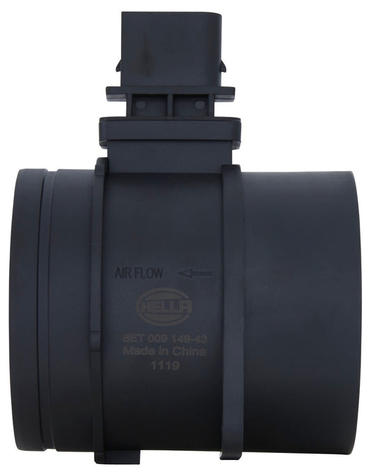HELLA Mass Air Flow Sensor - 4-pin connector - Pipe-neck 8ET009149-431