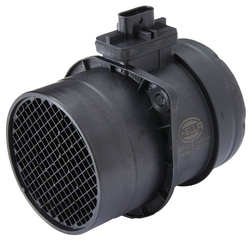 HELLA Mass Air Flow Sensor - 4-pin connector - Pipe-neck 8ET009149-441