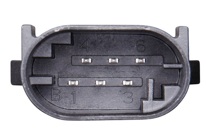 HELLA Sensor, accelerator pedal position - for left-hand drive vehicles - 6-pin connec 6PV010946-281