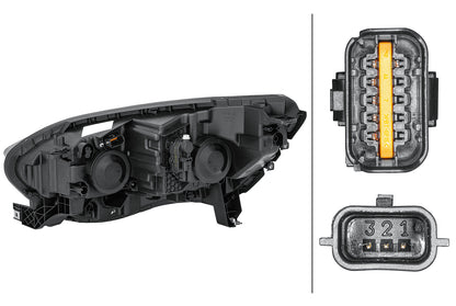 HELLA DE/Hybrid-Headlight - right - for e.g. Renault Scénic IV (J9_) 1EL012293-421