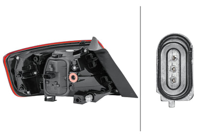 HELLA Rearlight - Halogen - Outer section - right - for e.g. Audi A3 Sportback (8VA, 8 2SD012838-041