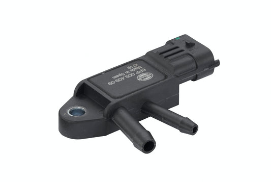 HELLA Sensor, exhaust pressure - 3-pin connector - Bolted 6PP009409-091