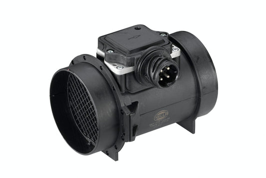 HELLA Mass Air Flow Sensor - 4-pin connector - Pipe-neck 8ET009142-061