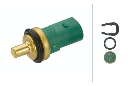 HELLA Sensor, coolant temperature - 12V - 4-pin connector 6PT009107-141