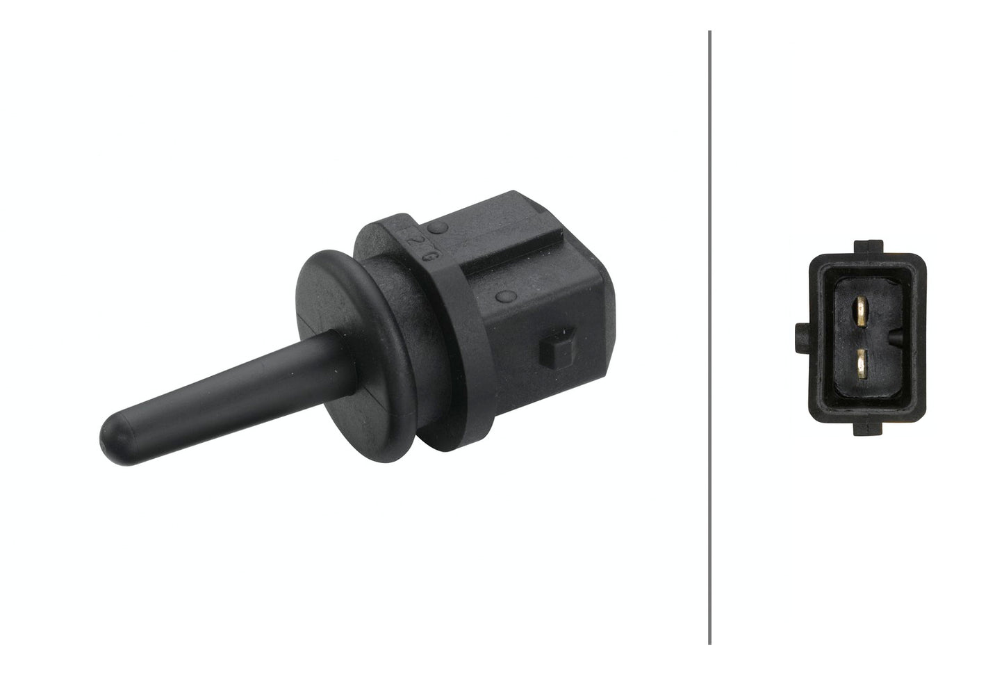 HELLA Sensor, intake air temperature - 2-pin connector 6PT009109-201
