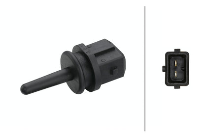 HELLA Sensor, intake air temperature - 2-pin connector 6PT009109-201