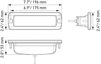 HELLA LED-Spotlight - Black Magic Edgeless Mini Lightbar 6.2" - 12/24V - 2000lm 1FB358176-221