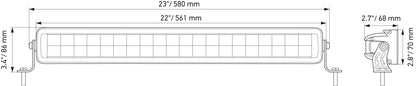 HELLA LED-Spotlight - Black Magic Edgeless Lightbar 21.5" - 12/24V - 11000lm 1FJ358176-401
