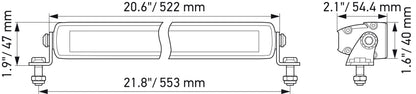 HELLA LED-Lightbar - Black Magic Edgeless Lightbar 20" - 12/24V - 6000lm 1FJ358176-301
