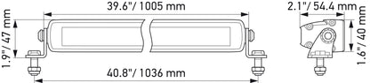 HELLA LED-Spotlight - Black Magic Edgeless Lightbar 40" - 12/24V - 12000lm 1FJ358176-321