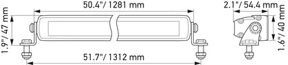 HELLA LED-Spotlight - Black Magic Edgeless Lightbar 50" - 12/24V - 15000lm 1FJ358176-331