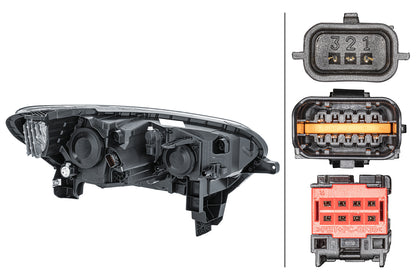 HELLA LED/Halogen-Headlight - left - for e.g. Renault Kadjar (HA_, HL_) 1LL011770-871