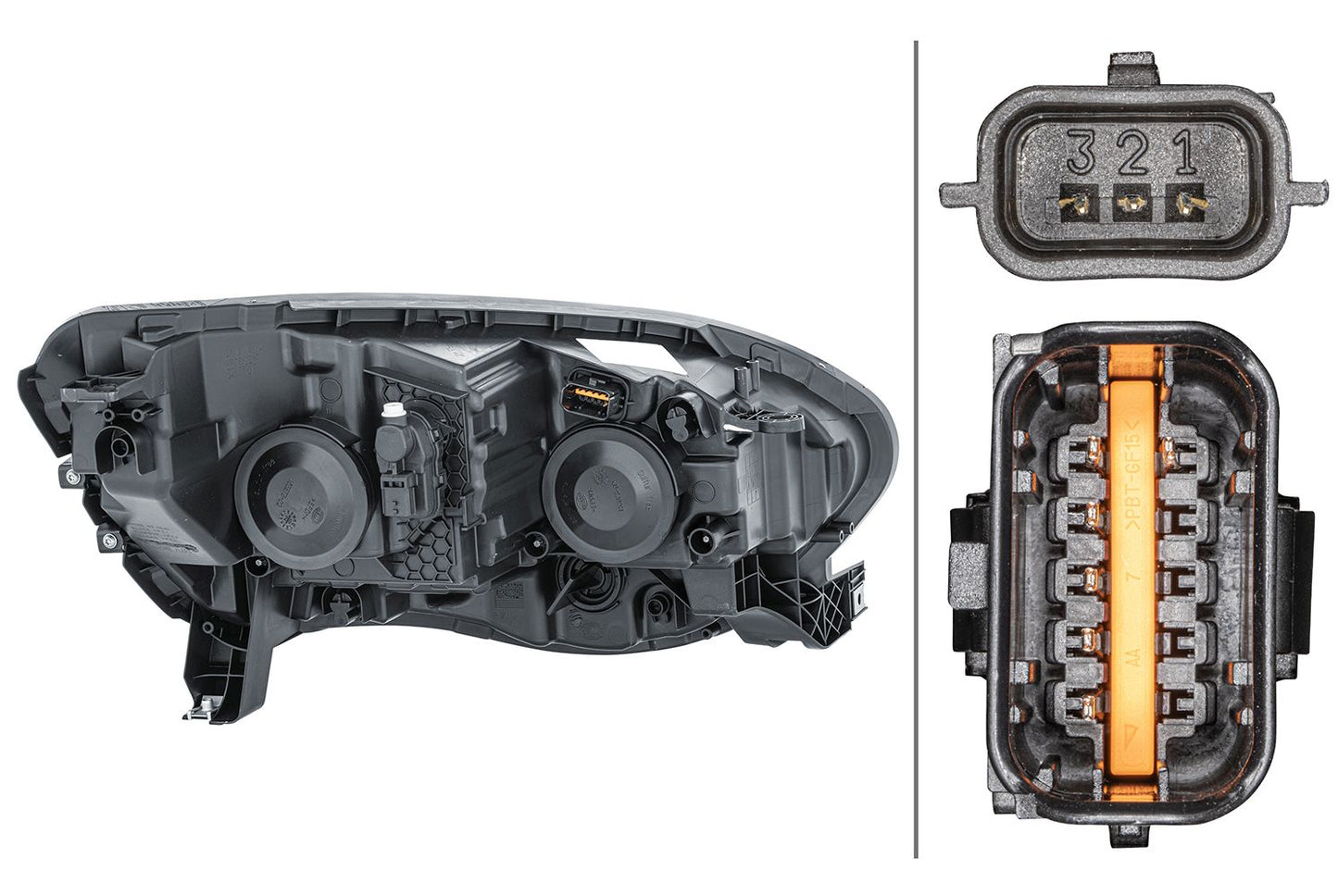 DE/Hybrid-Headlight - left - for e.g. Renault Scénic IV (J9_)