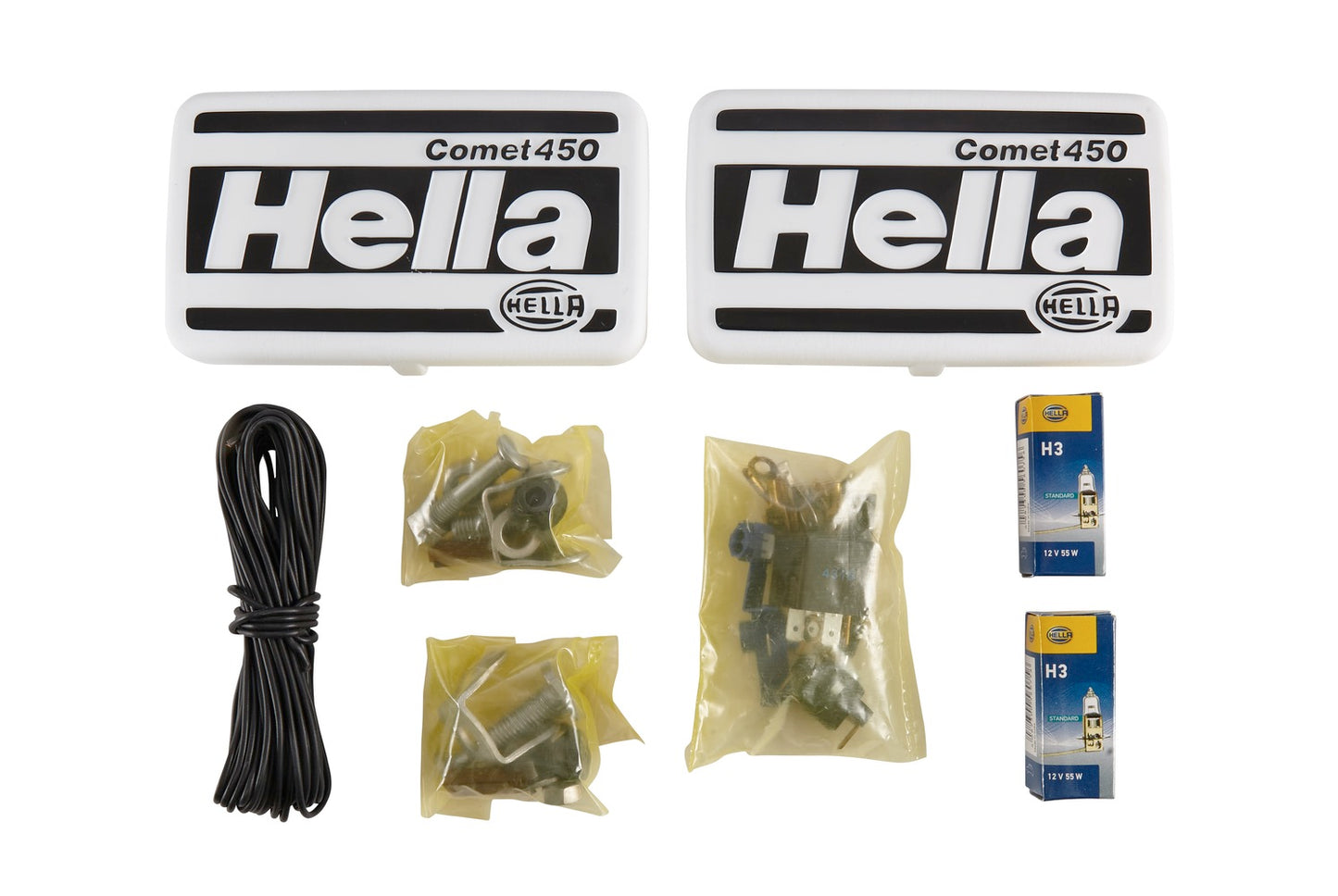 HELLA Halogen-Front Fog Light Set - Comet 450 - 12V 1NB005860-601