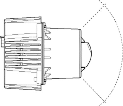 HELLA Asymmetric/LED/DE-Insert, headlight - 90mm Essential L4565 - 12/24V 1AL015318-001