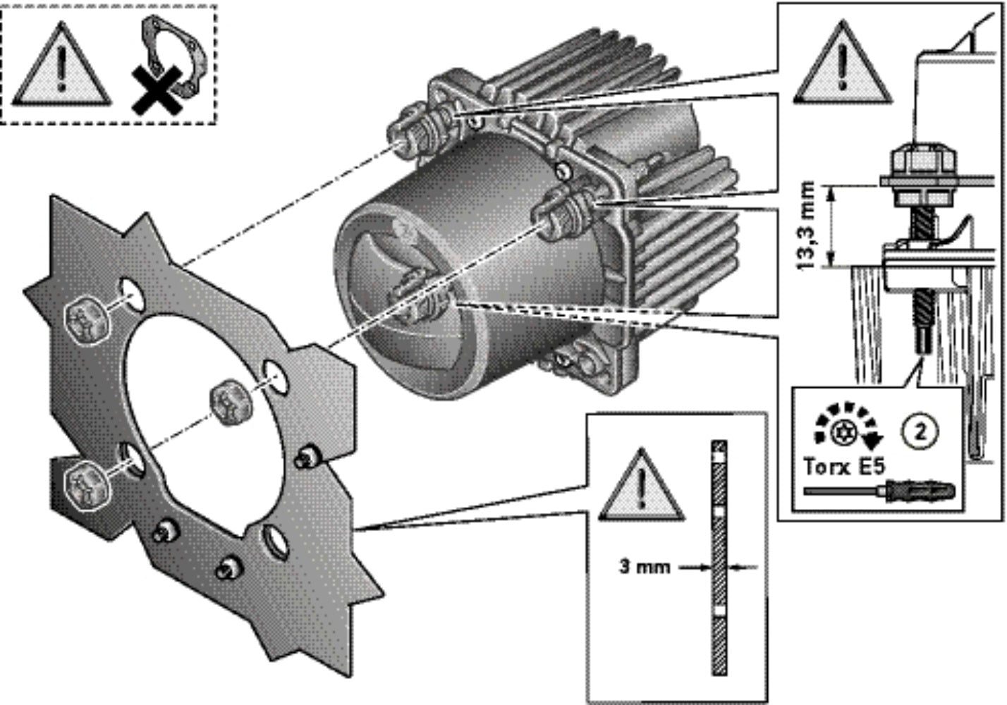 HELLA Asymmetric/DE/LED-Insert, headlight - 90mm Essential L4565 - 24/12V 1LL015318-011