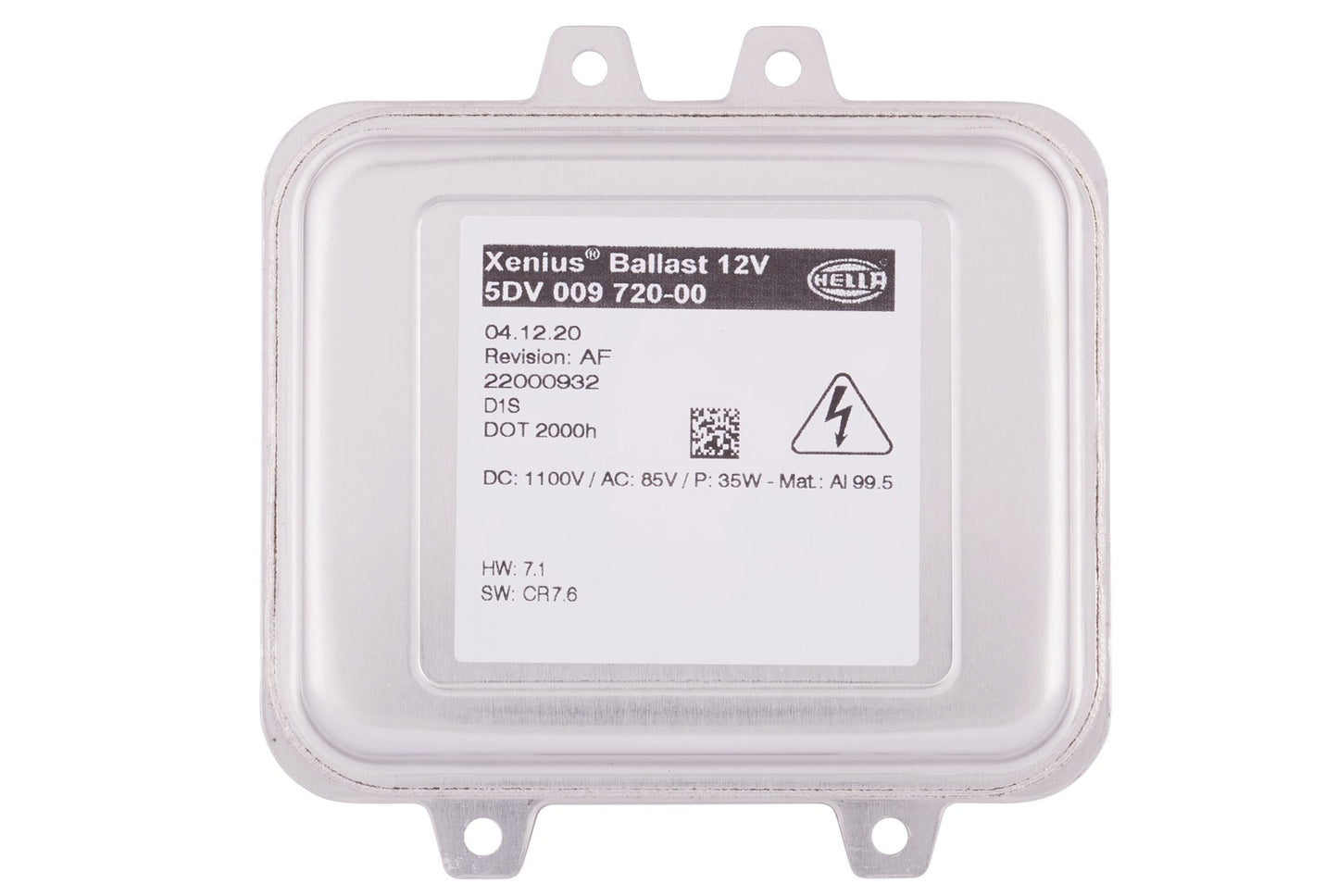 HELLA Ballast - Xenon - 12V - for e.g. Opel Astra Mk VI (J) (P10) 5DV009720-001