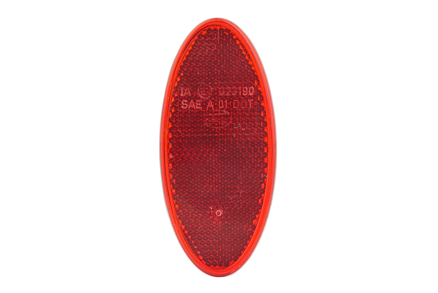 HELLA Reflector - Lens Colour: Red - oval - Glued/mounting 8RA343160-002