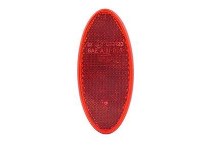 HELLA Reflector - Lens Colour: Red - oval - Glued/mounting 8RA343160-002