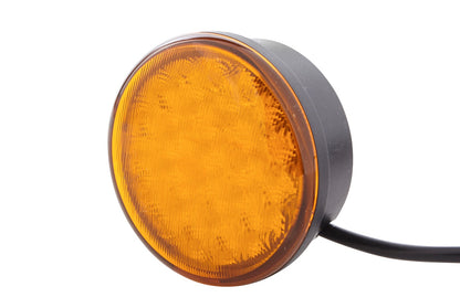 HELLA LED-Warning Light - Multi F 83mm - 12/24V - yellow (amber) 2XD959011-021