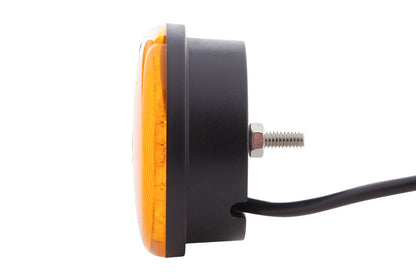 HELLA LED-Warning Light - Multi F 83mm - 12/24V - yellow (amber) 2XD959011-021