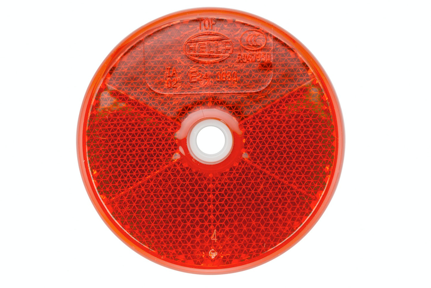 HELLA Reflector - Lens Colour: Red - round - Bolted/mounting 8RA002014-231