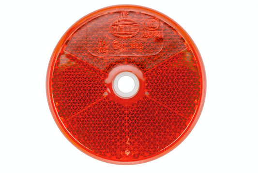 HELLA Reflector - Lens Colour: Red - round - Bolted/mounting 8RA002014-231