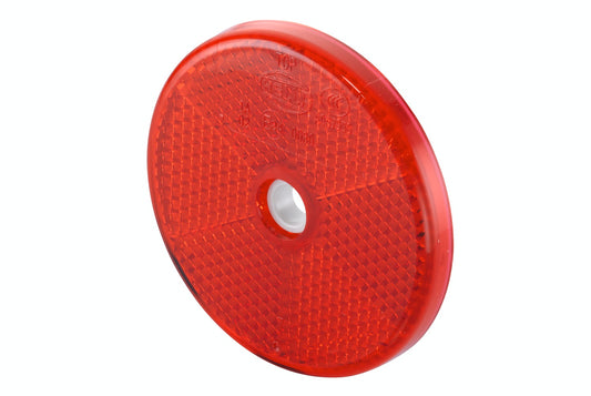 HELLA Reflector - Lens Colour: Red - round - Bolted/mounting 8RA002014-231
