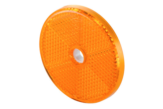HELLA Reflector - Lens Colour: yellow (amber) - round - Bolted/mounting 8RA002014-251