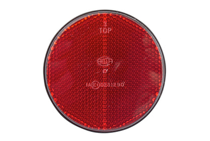 HELLA Reflector - Lens Colour: Red - round - Bolted/mounting 8RA002016-111
