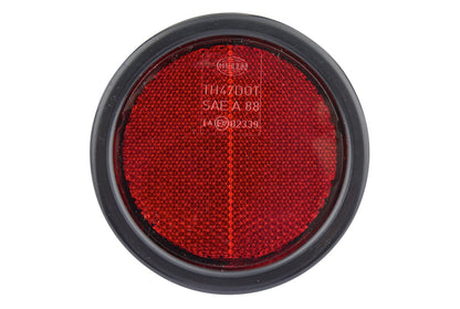 HELLA Reflector - Lens Colour: Red - round - mounting/Bolted 8RA002016-121