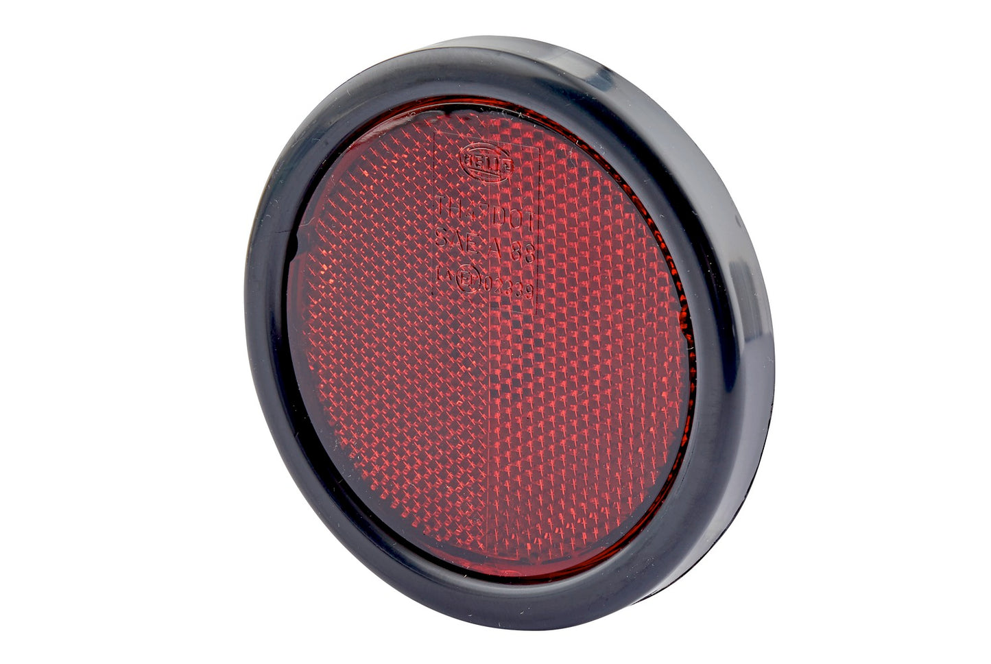 HELLA Reflector - Lens Colour: Red - round - mounting/Bolted 8RA002016-121