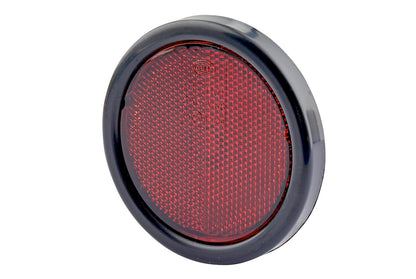 HELLA Reflector - Lens Colour: Red - round - mounting/Bolted 8RA002016-121